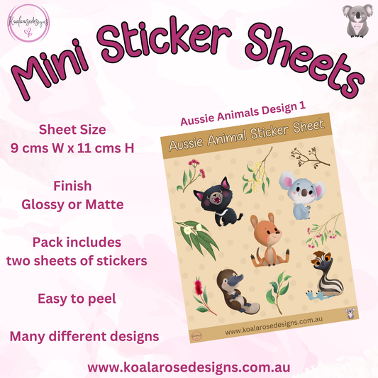 Mini Sticker Sheets