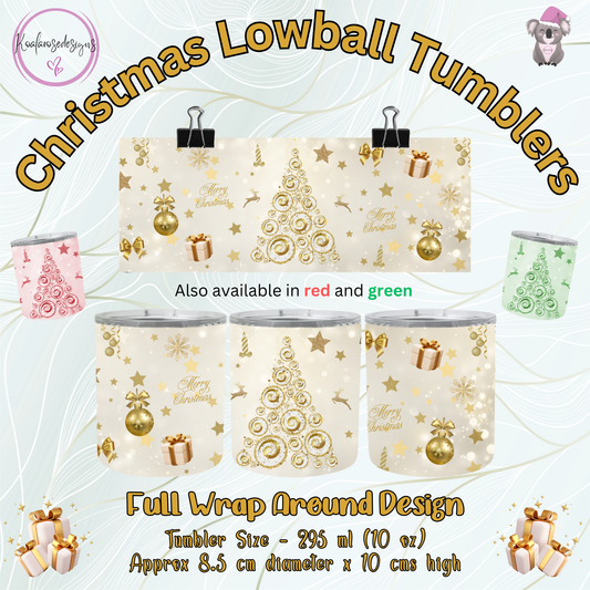 Christmas Lowball Tumblers