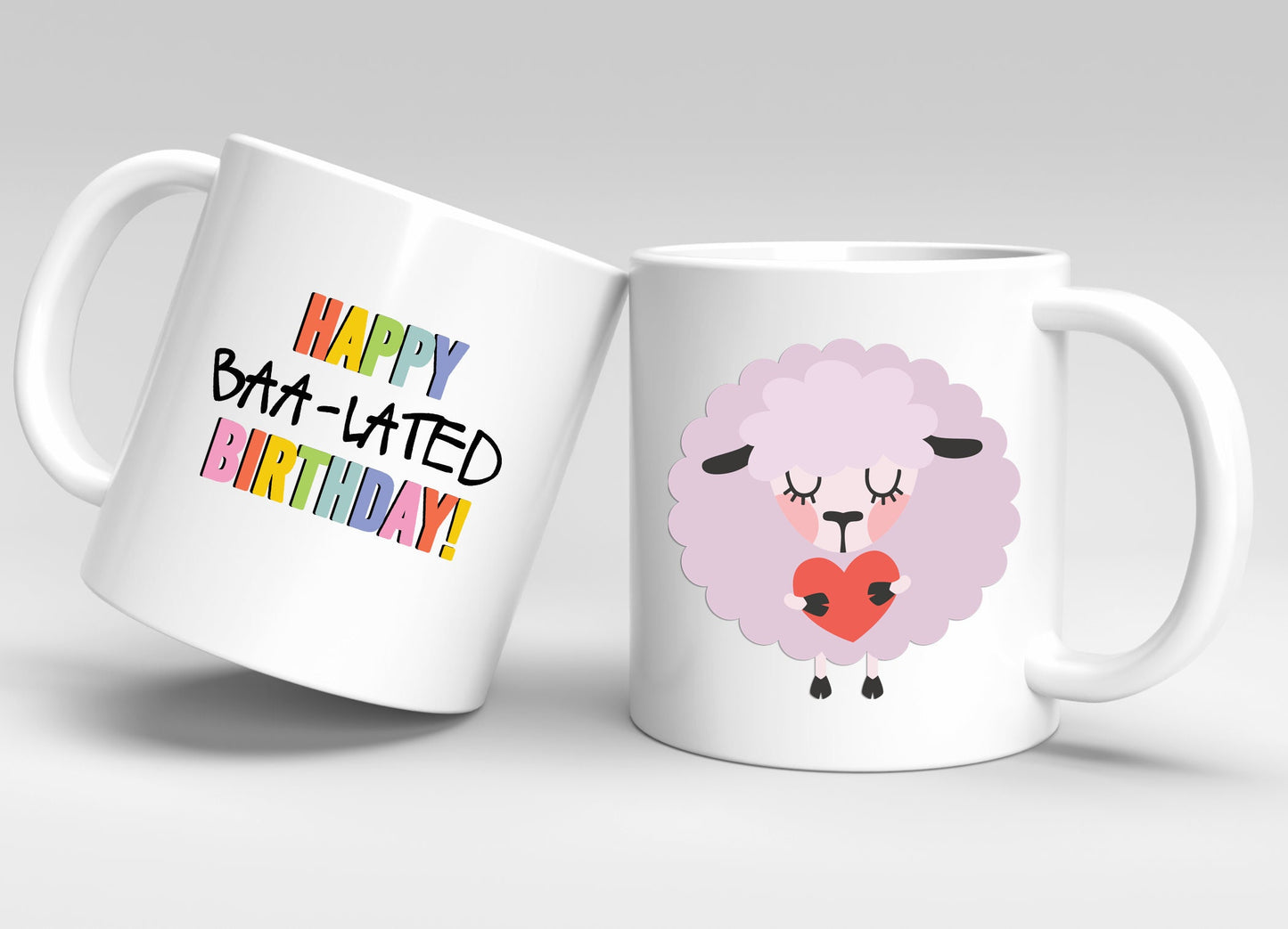 Cute Sheep Coffee Mug with Quote