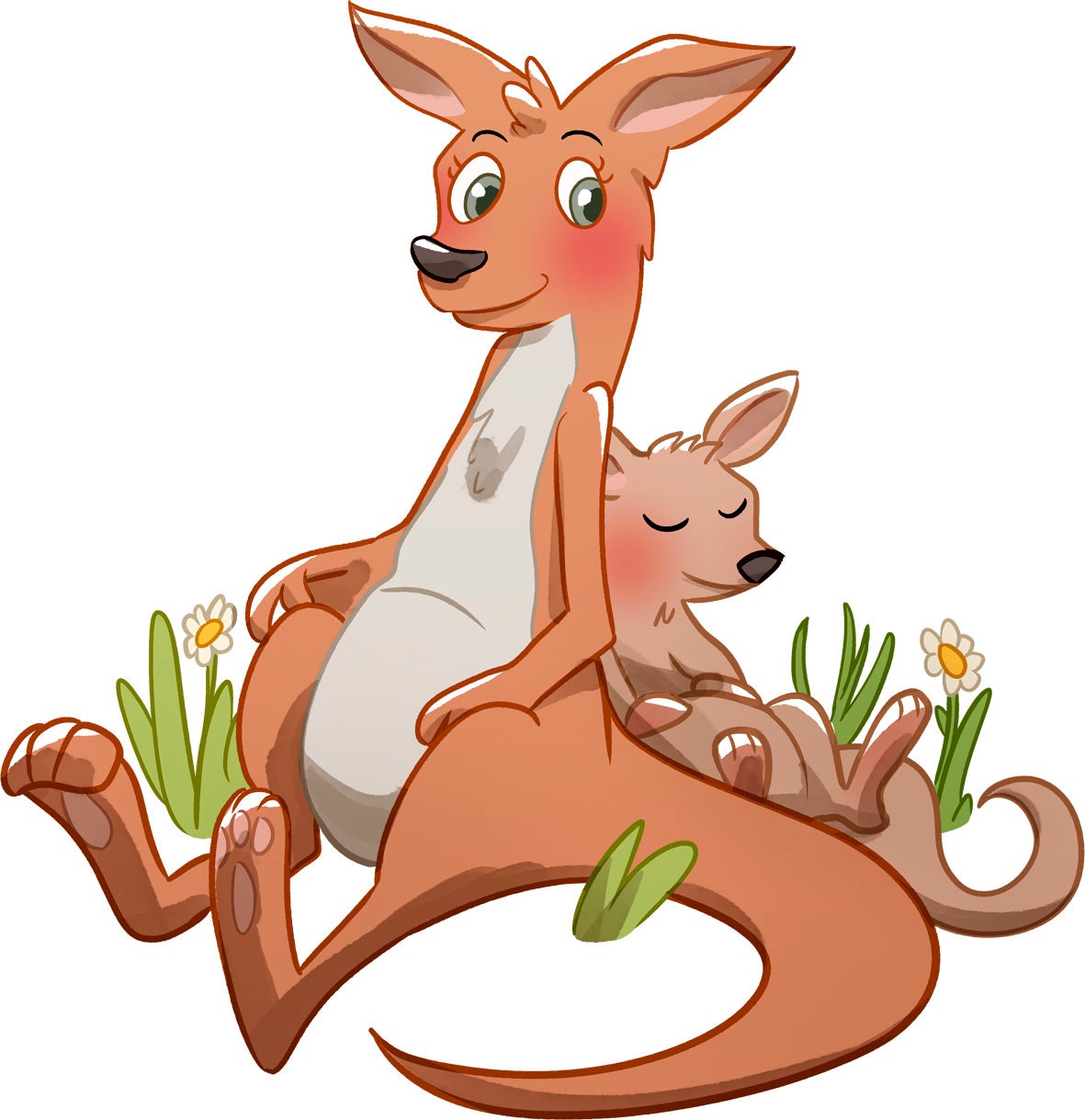 Cute Kangaroo Sticker Pack