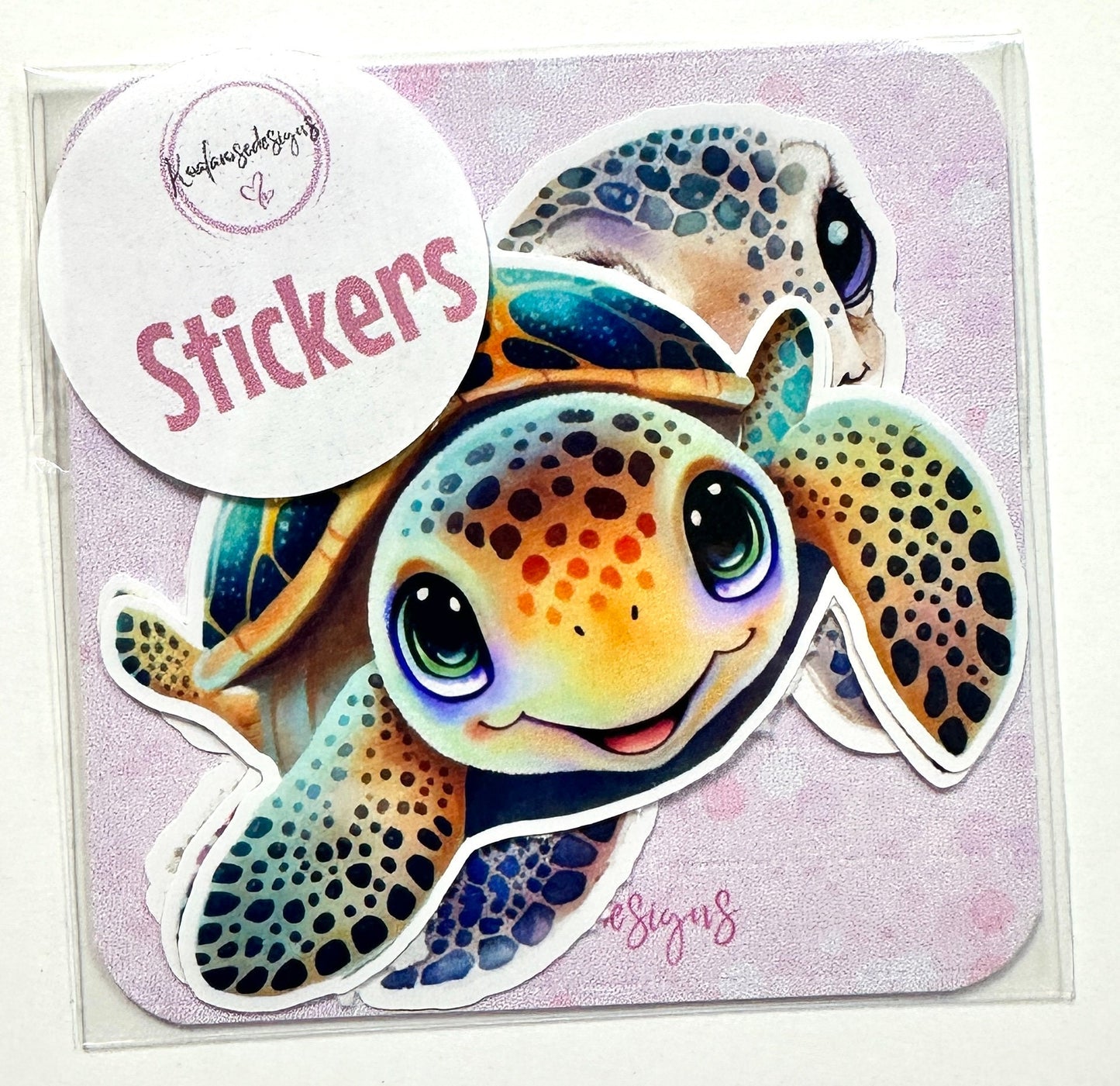 Cute Turtle Stickers Pack