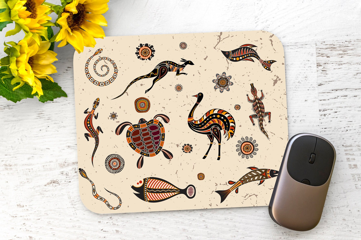 Aboriginal Animal Art Mouse Mat