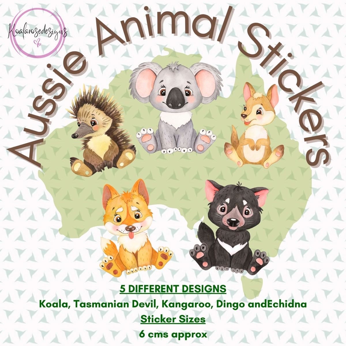 Aussie Animal Sticker Pack