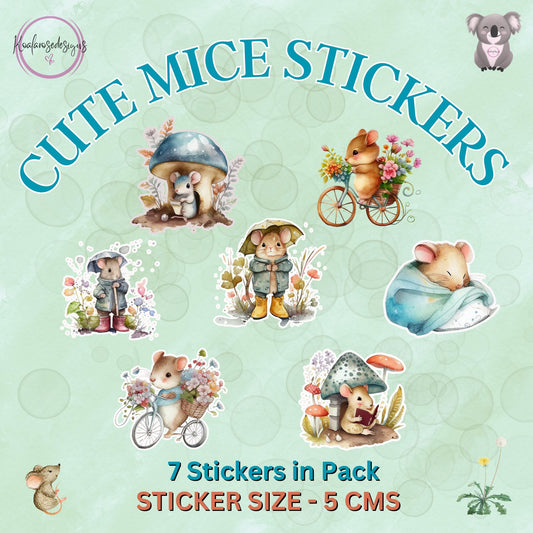 Cute Mice Sticker Pack