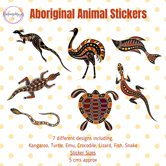 Australian Aboriginal Animal Sticker Set