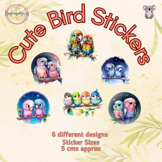 Cute Bird/Parrot Sticker Pack