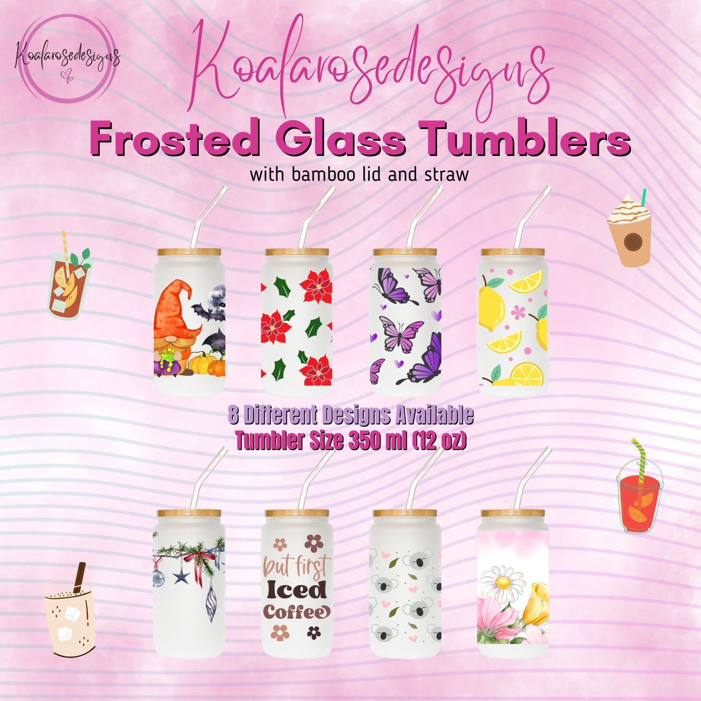 Frosted Glass Tumblers