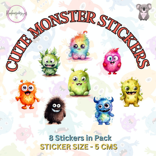 Cute Monster Sticker Pack