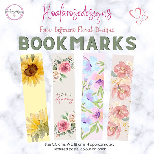 Pretty Floral Bookmarks