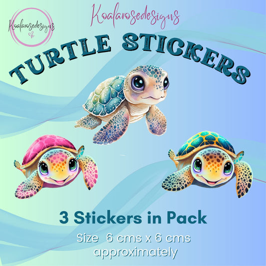 Cute Turtle Stickers Pack