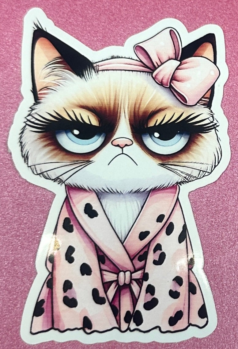 Cute Vinyl Cat Sticker