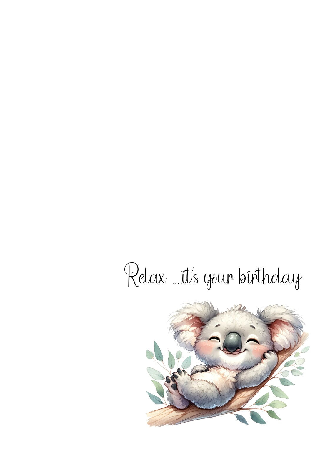 Cute Koala Birthday Card