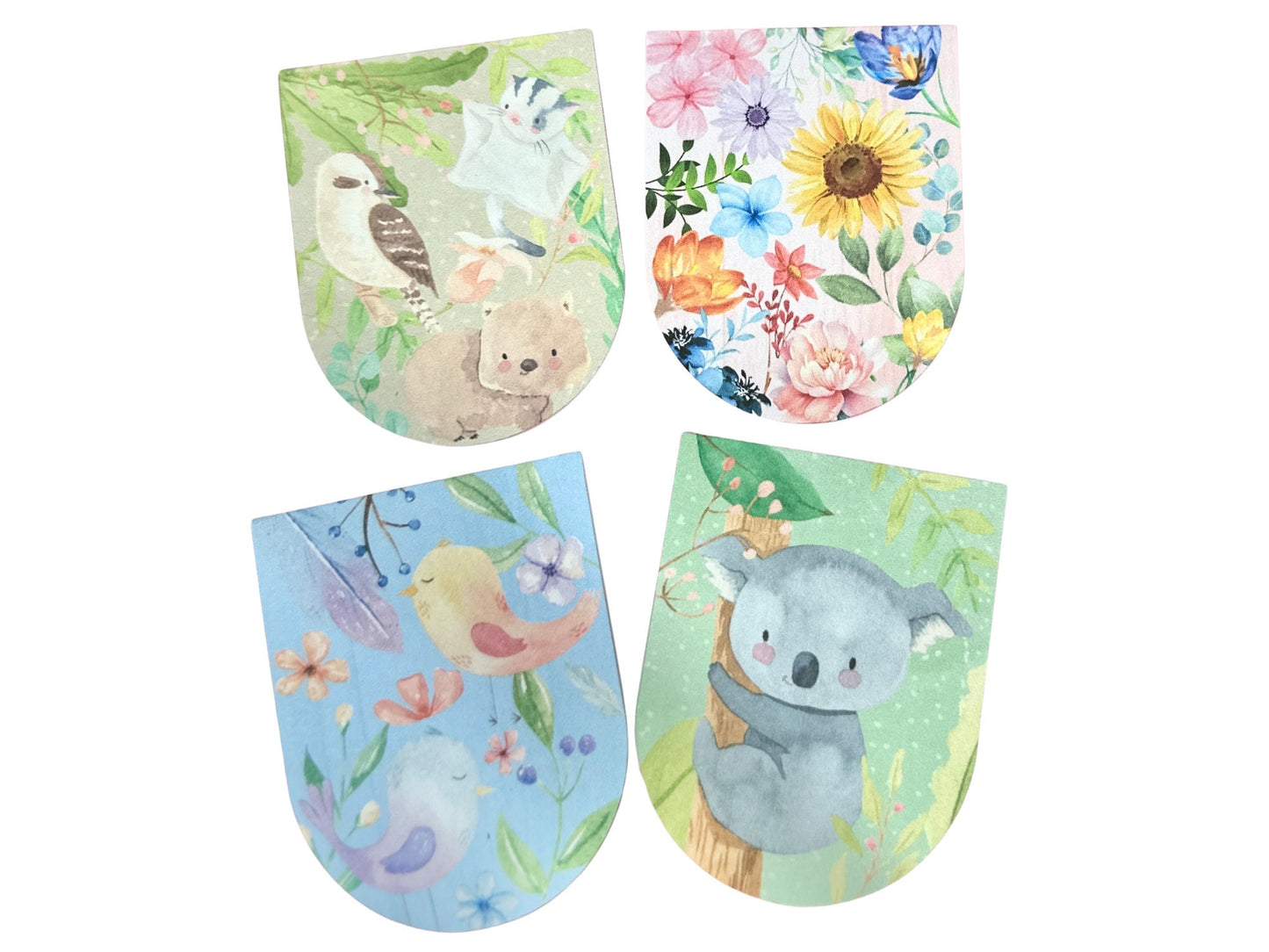 Australian Animals,Birds and Flowers Magnetic Bookmarks