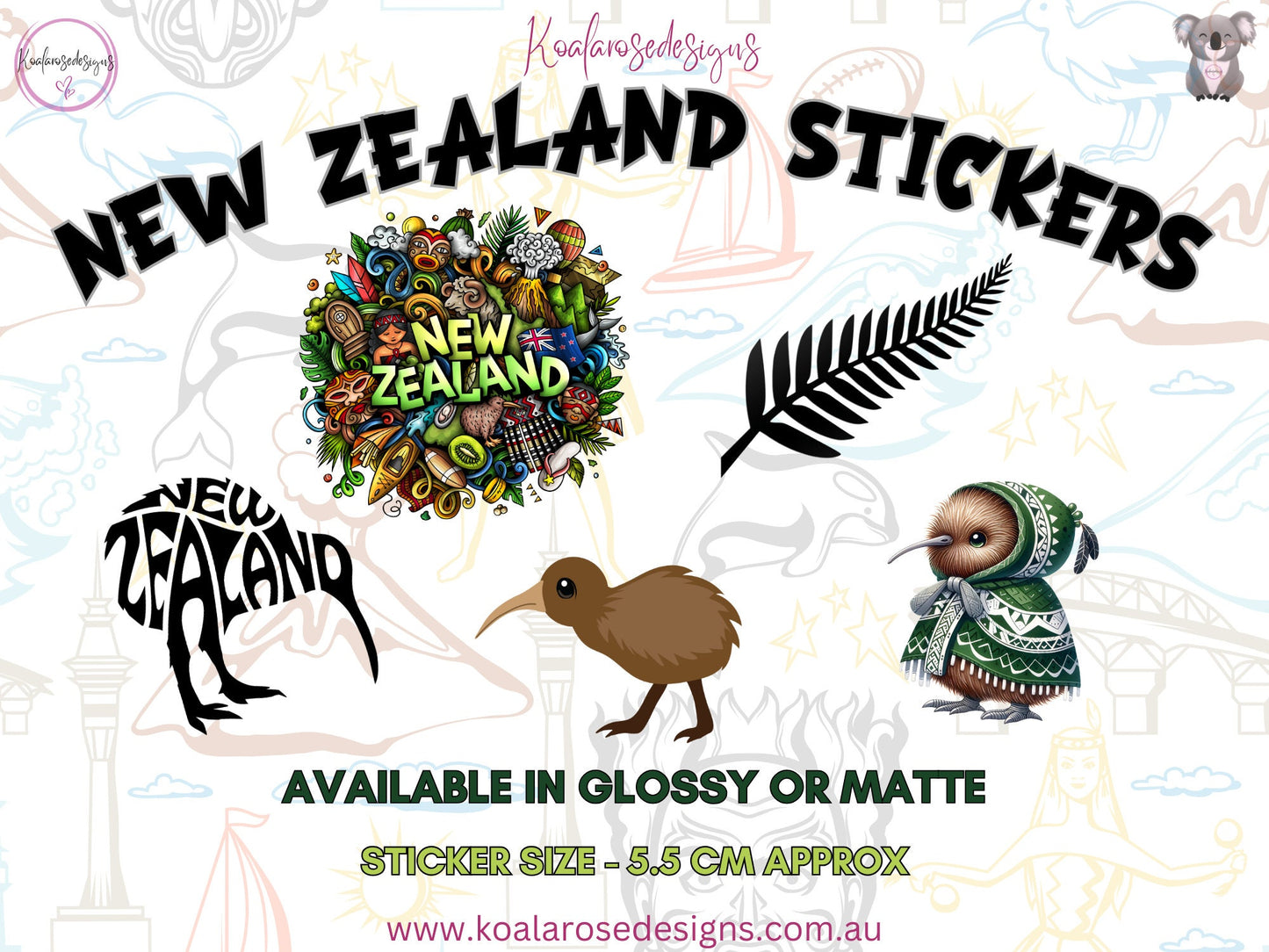 New Zealand Sticker Pack